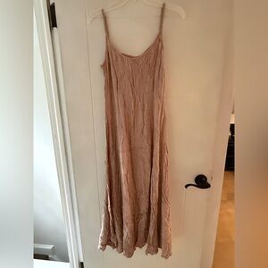 Light Blush Slip Dress with Embroidery